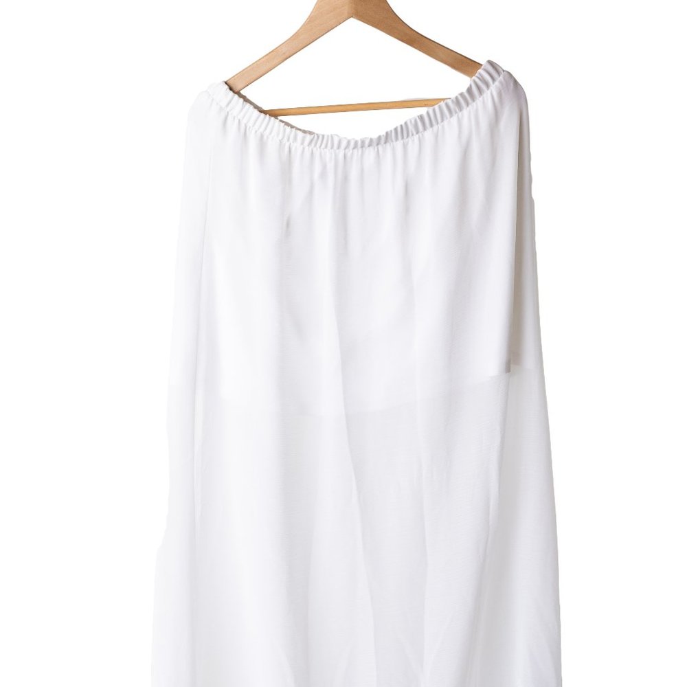 Candies sheer layered skirt with lace bottom